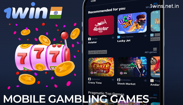 1win mobile gambling games for players from India