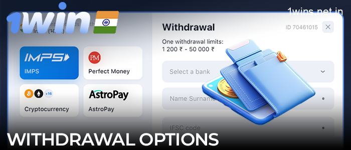 Cash out options on the 1win website for Indian players