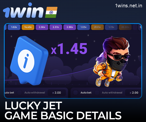 Basic details of the 1win Lucky Jet game