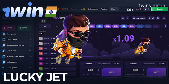 1win Lucky Jet Online in India
