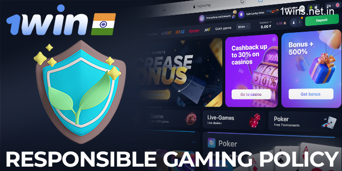 Responsible Gaming Policy on the 1win website in India