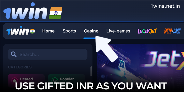 Use the gifted INR as you wish within the 1win VIP Club terms and conditions on the 1win website