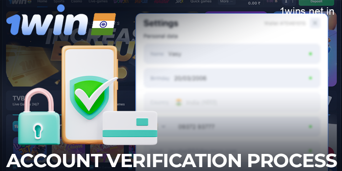 Account verification process at 1win in India