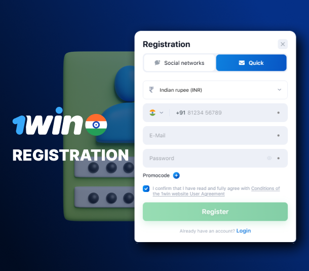 Step-by-step registration guide for 1Win India