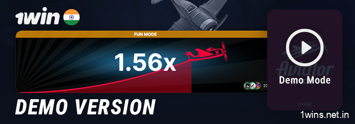 Try the Aviator demo mode at 1Win India