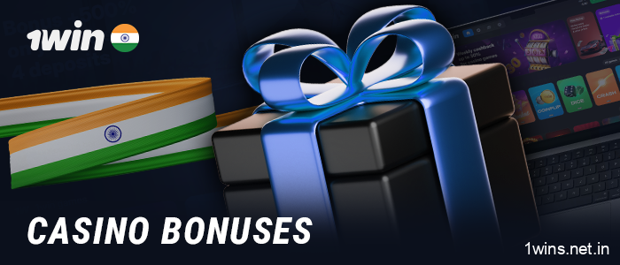 Bonuses at 1Win for Indian users - for casino and sports betting