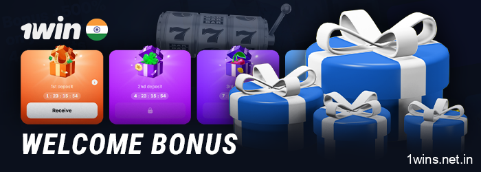 Activate the 1Win welcome bonus for casino games