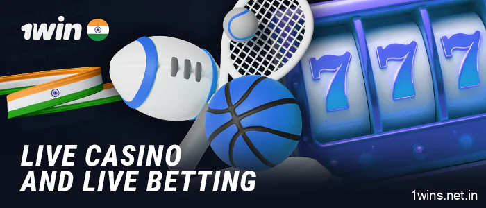 Place live bets and play at the live casino on the 1Win India website