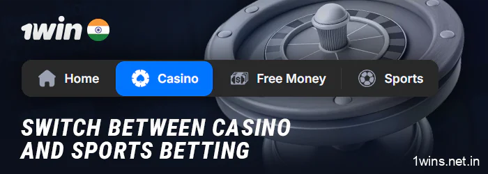 How to switch between the 1Win lobby for live betting and live casino
