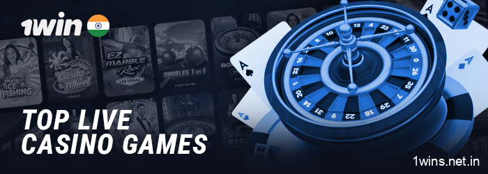 Top live games at 1Win Casino - blackjack, roulette, and more