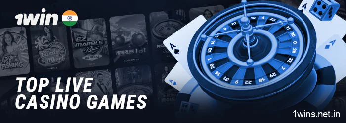 Top live games at 1Win Casino - blackjack, roulette, and more