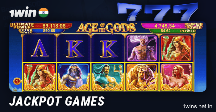 Jackpot games at 1Win online casino