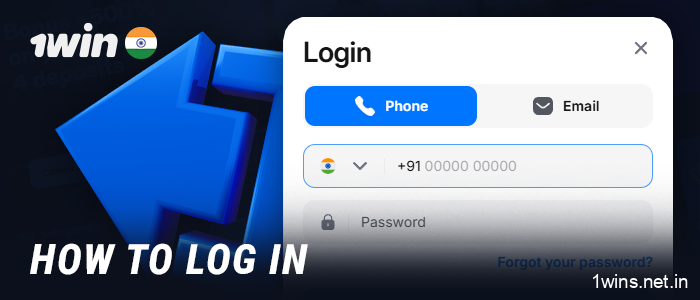 The authorization process on the 1Win website