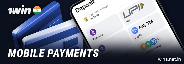 Use the 1Win mobile app for payments in India